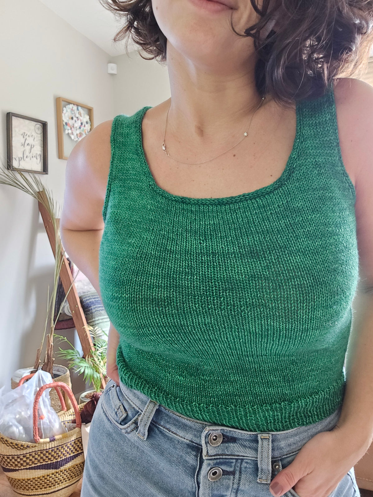 Sixth Ave Skater Tank - Knitting Pattern