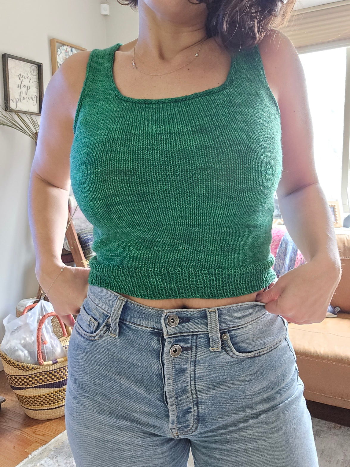 Sixth Ave Skater Tank - Knitting Pattern