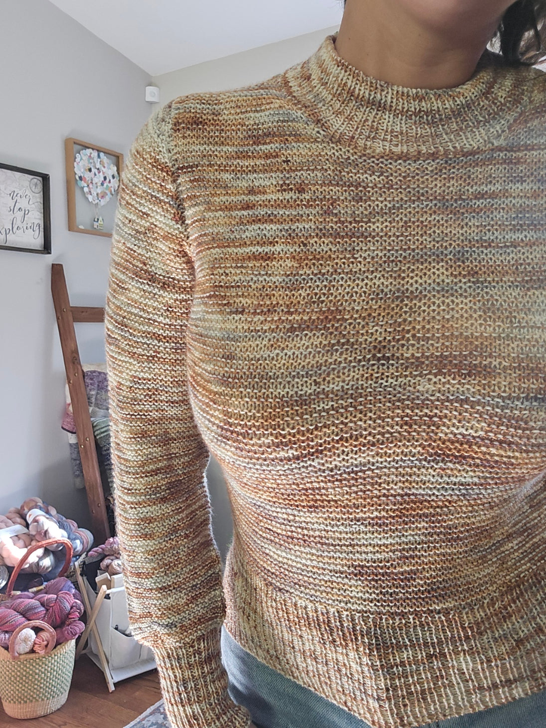 G St Garter Sweater Lite - Knitting Pattern