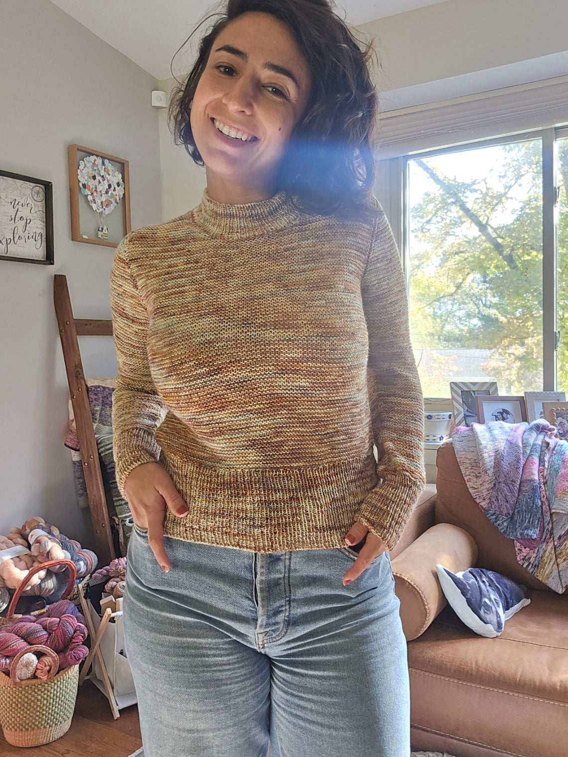 G St Garter Sweater Lite - Knitting Pattern