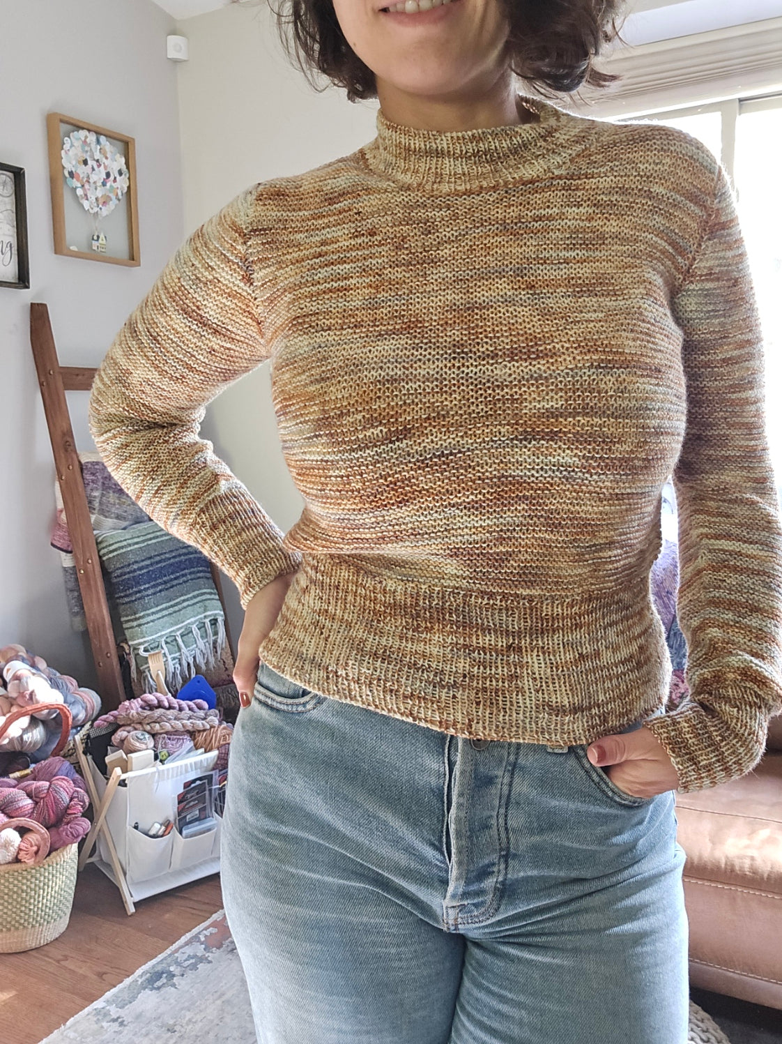 G St Garter Sweater Lite - Knitting Pattern