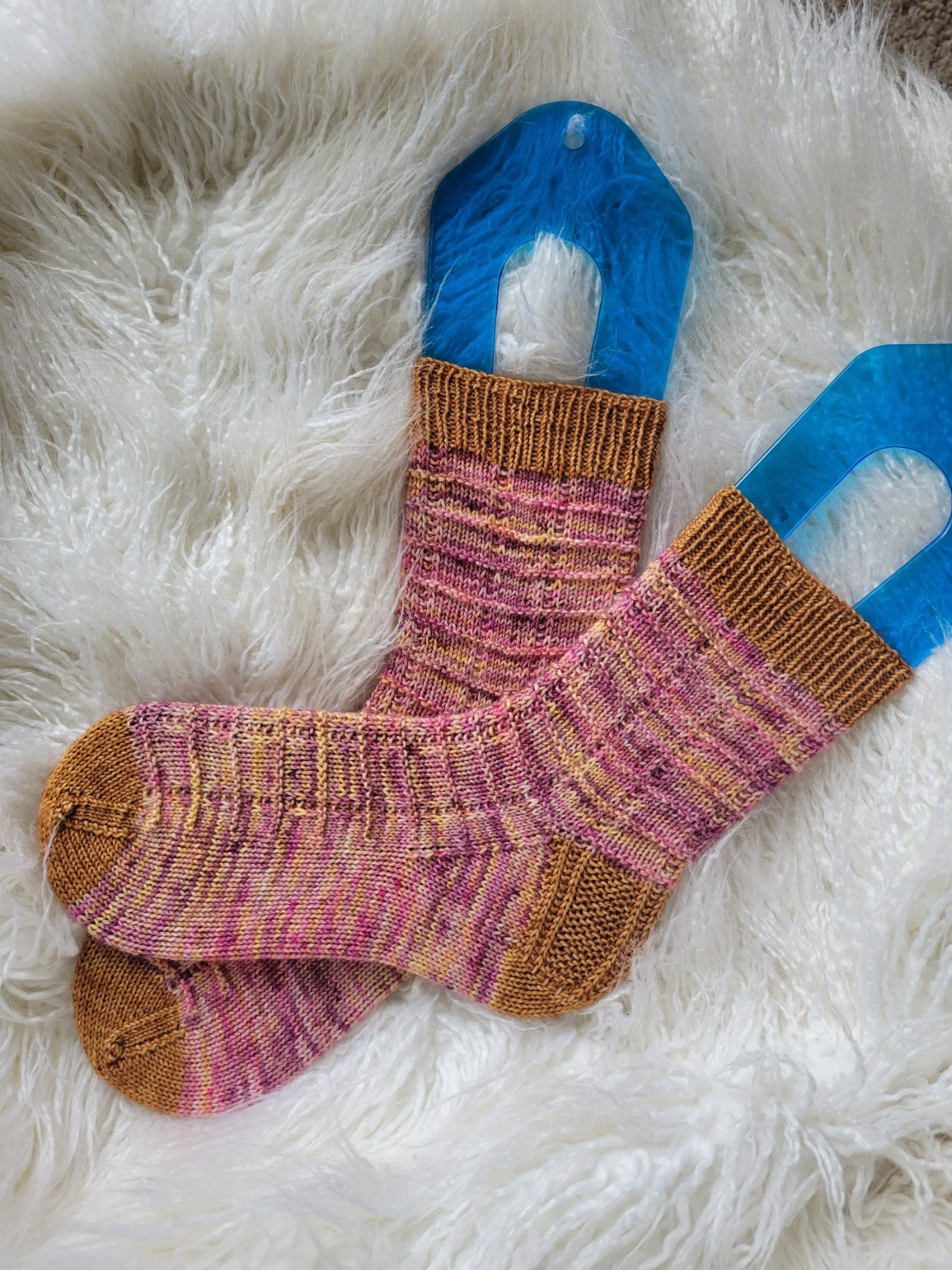I Fixed the Peach Sauce Socks - Knitting Pattern