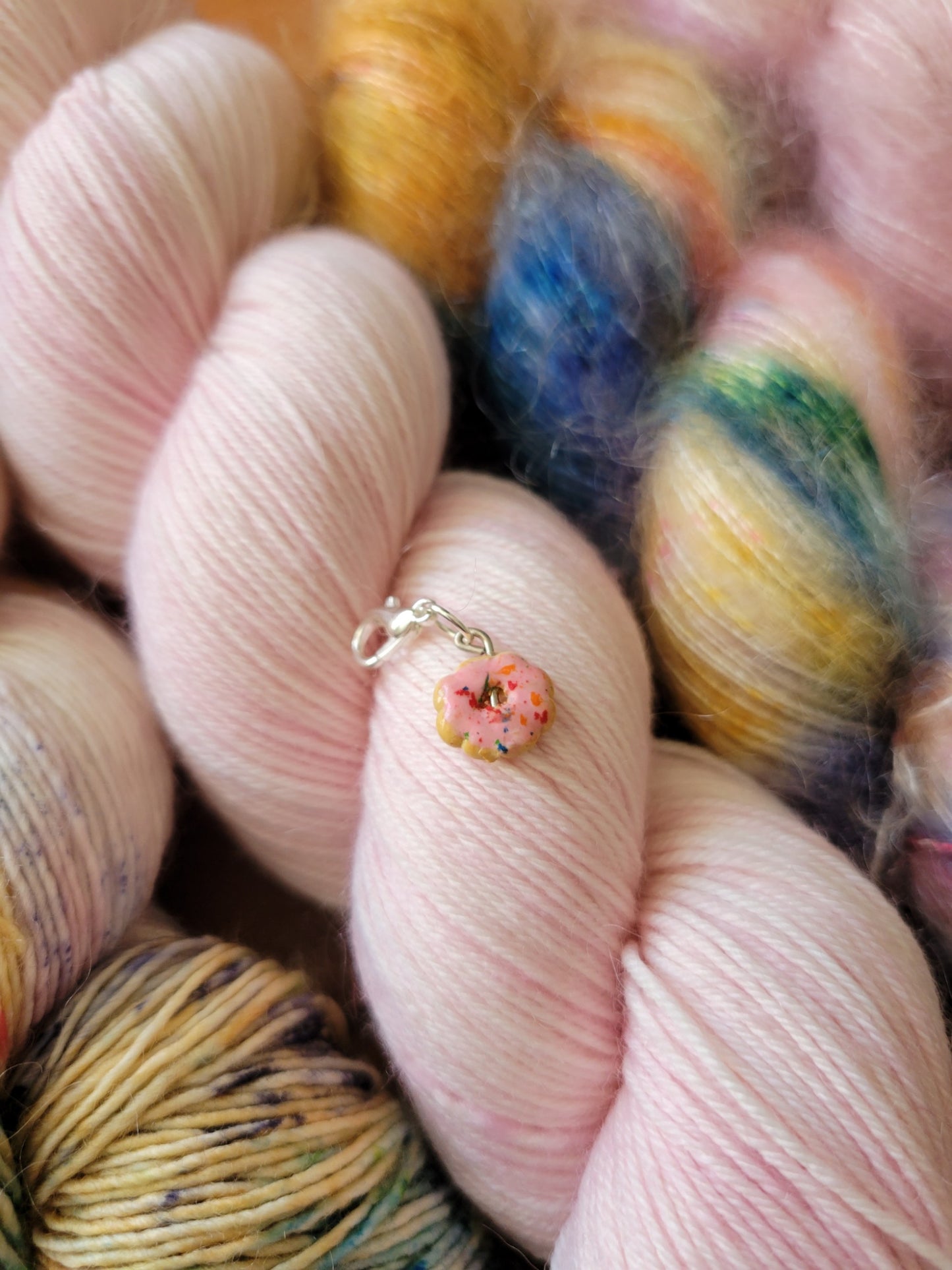 Strawberry Frosted Donut Charm