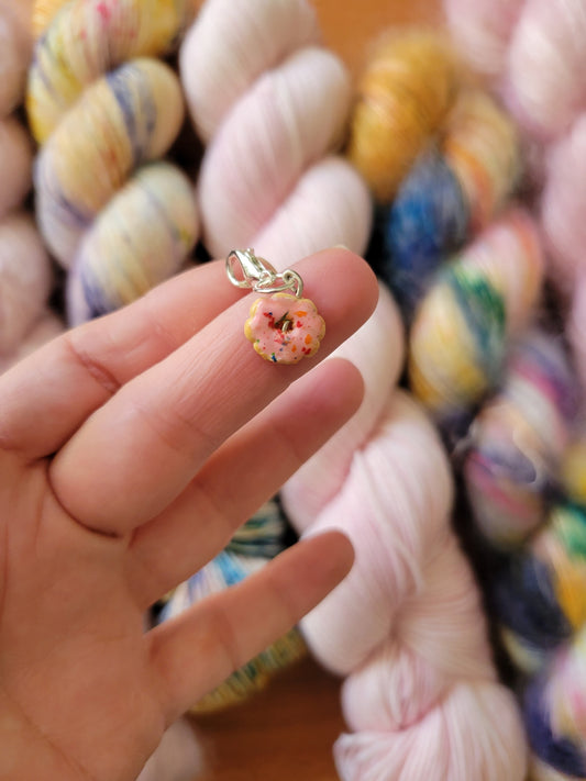 Strawberry Frosted Donut Charm