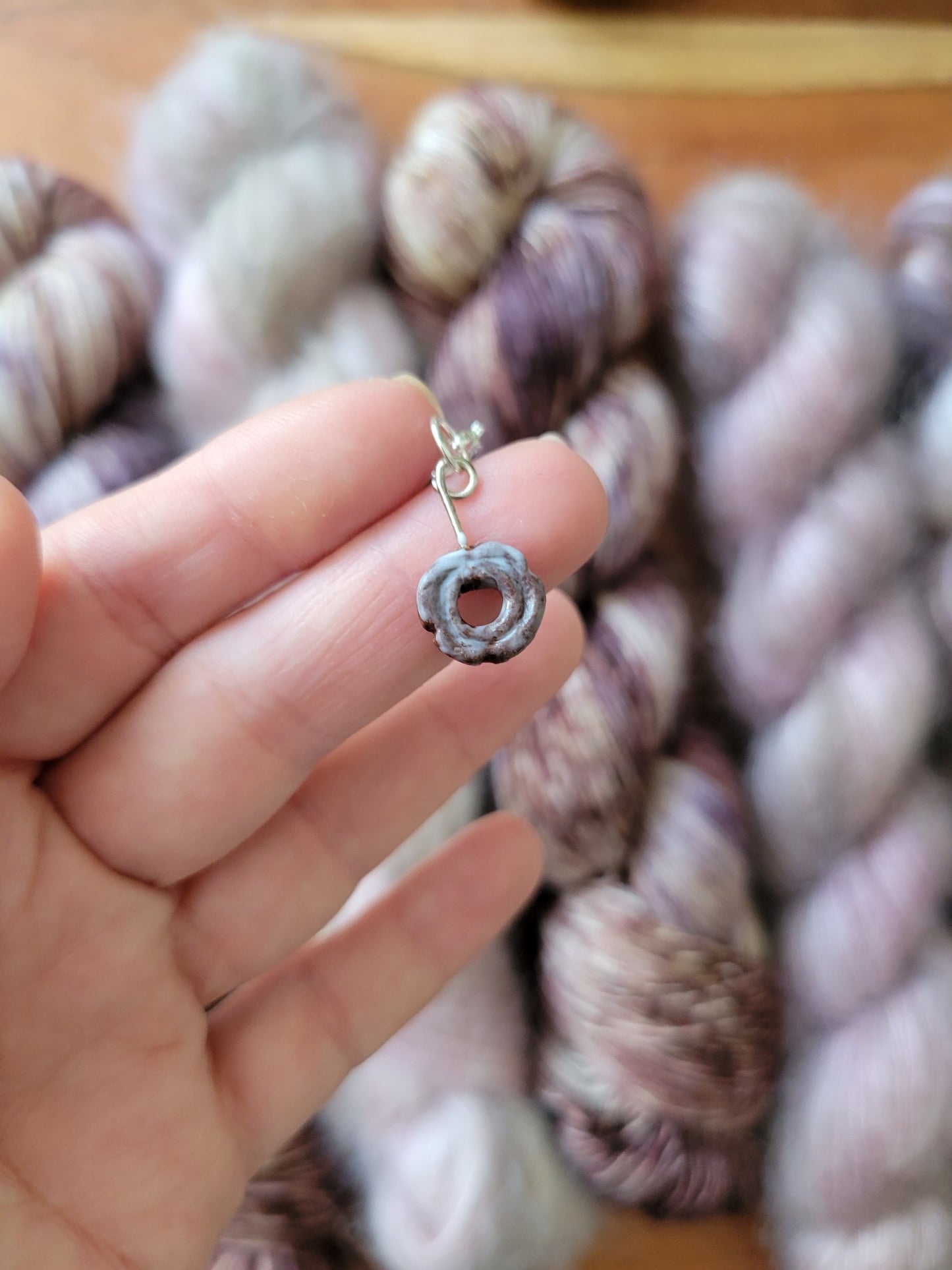 Glazed Chocolate Donut Charm