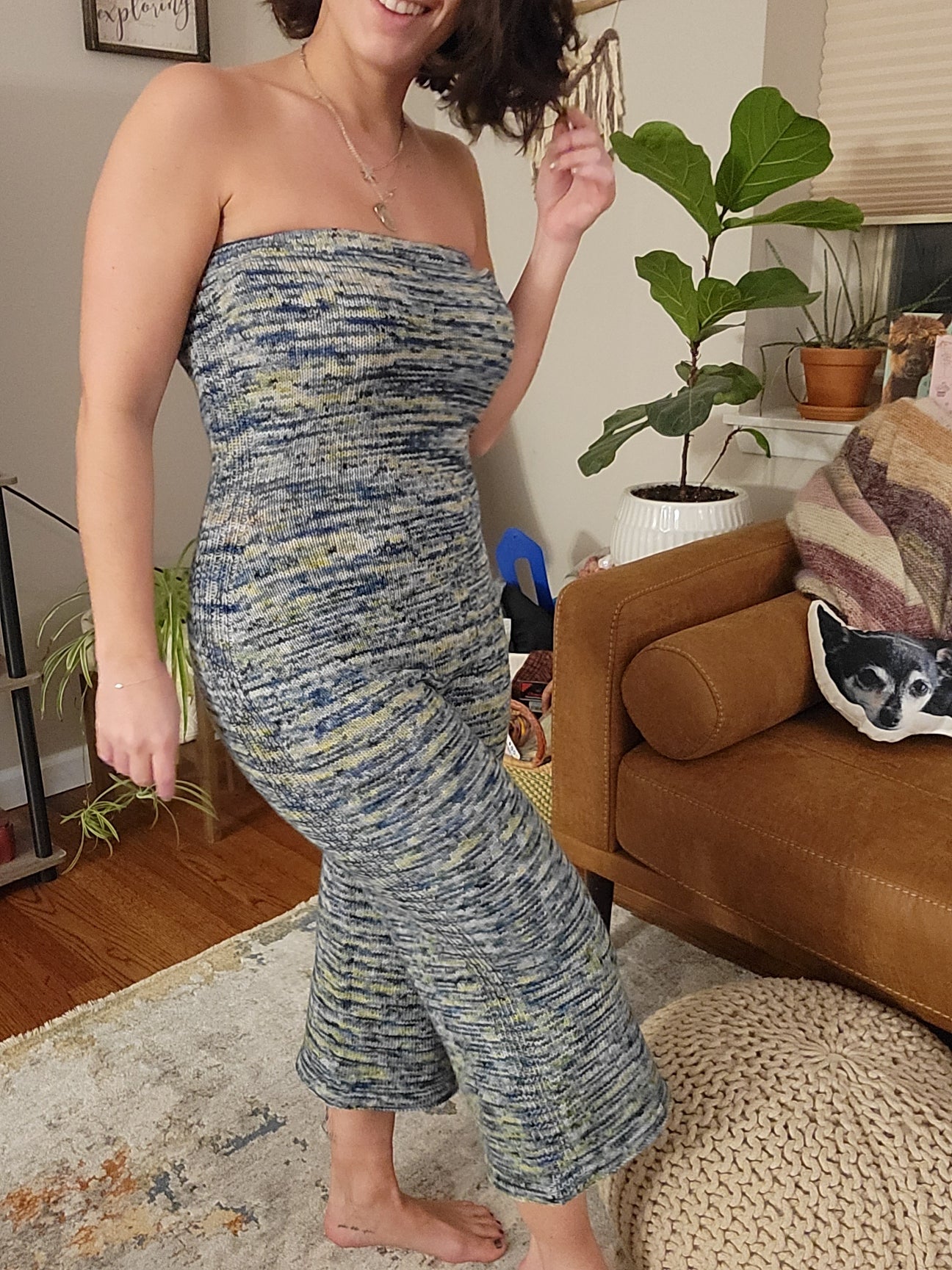 Jersey Jumpsuit - Knitting Pattern