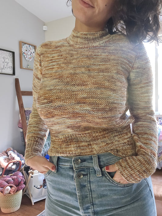 G St Garter Sweater Lite - Knitting Pattern