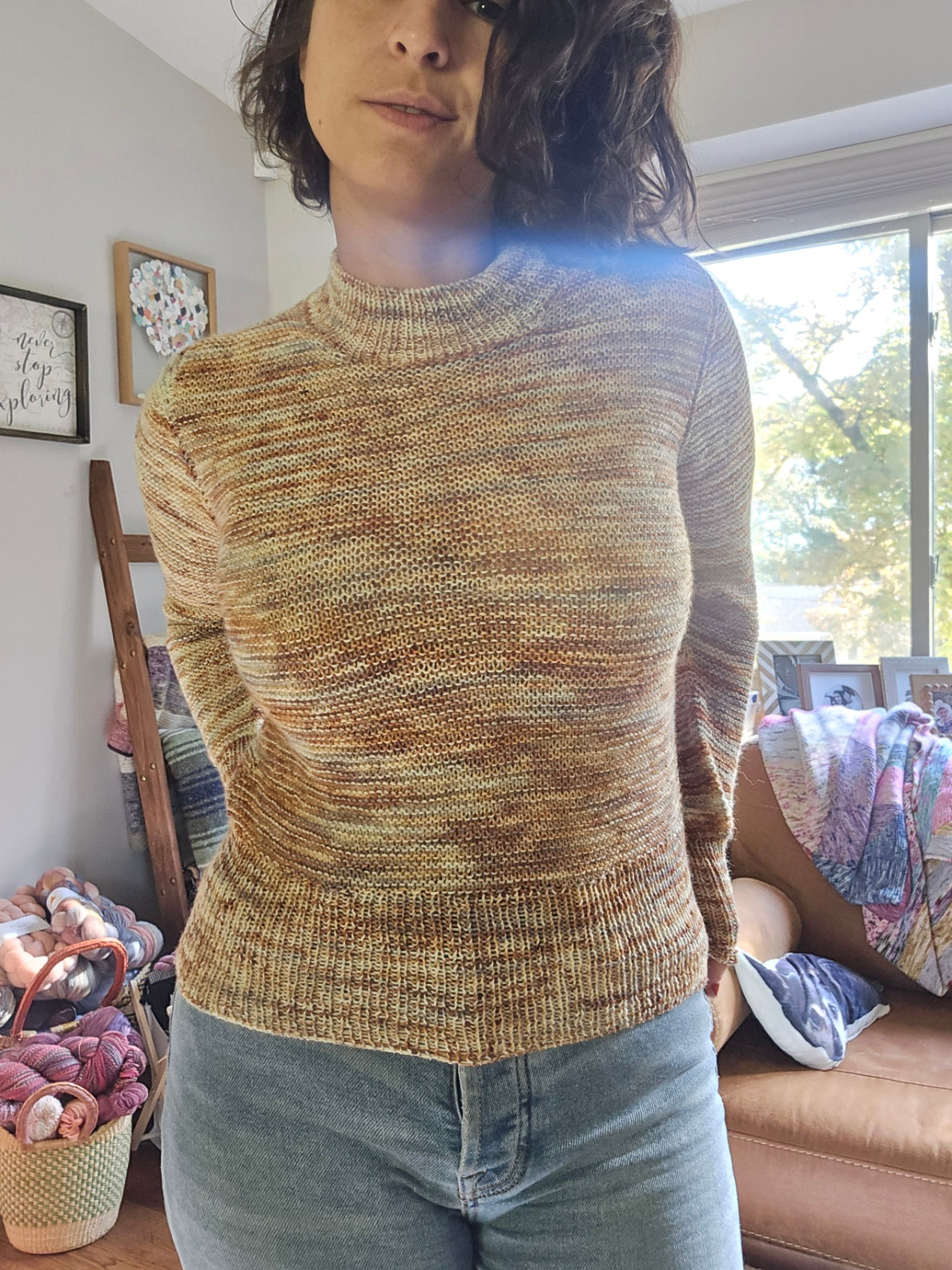 G St Garter Sweater Lite - Knitting Pattern