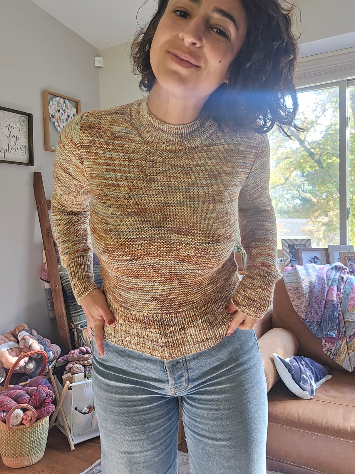 G St Garter Sweater Lite - Knitting Pattern