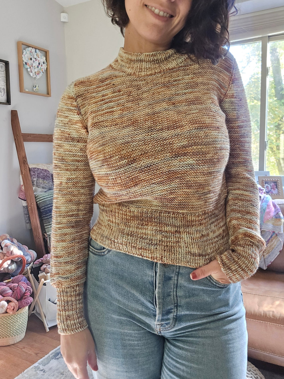 G St Garter Sweater Lite - Knitting Pattern
