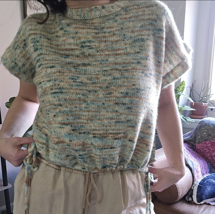 Low Tied Tee - Knitting Pattern