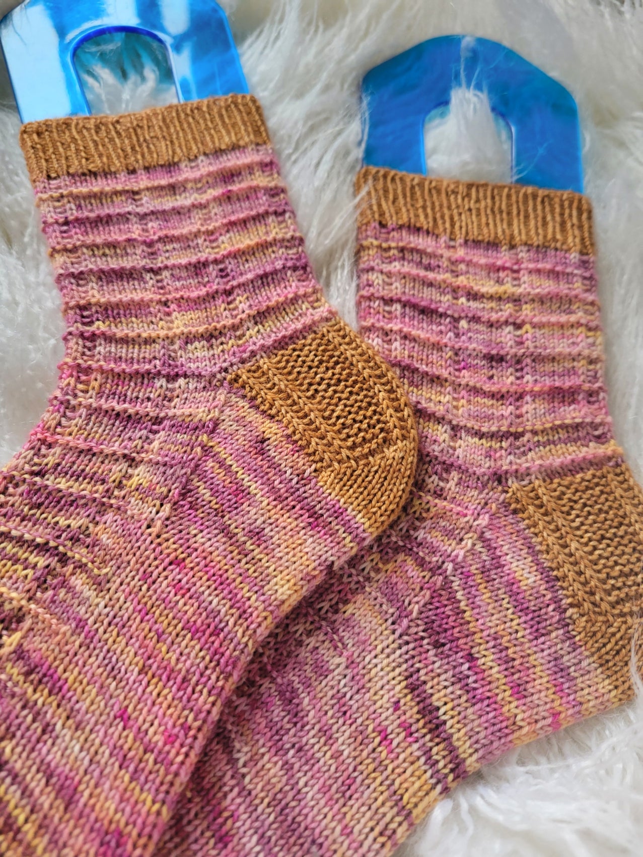 I Fixed the Peach Sauce Socks - Knitting Pattern